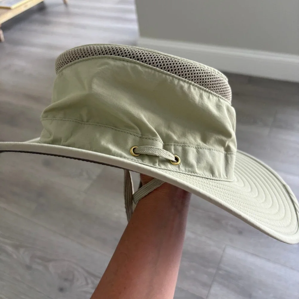 Godfreys Handmade Australian Sun Hat Sage Green Mesh Wide Brim Boonie Hiking Hat